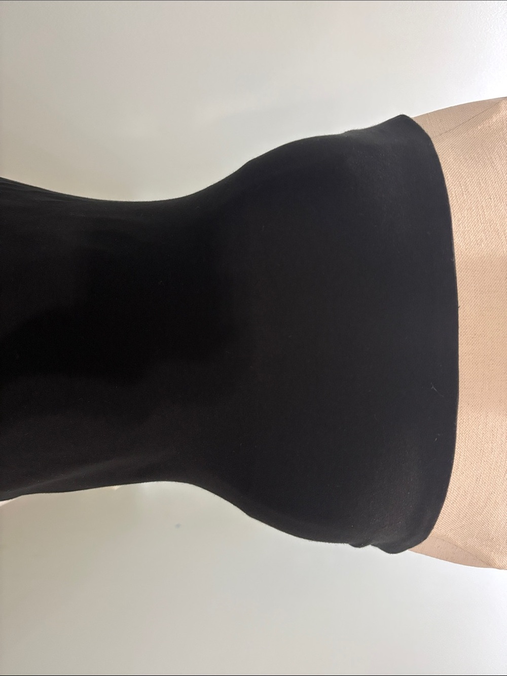 🖤 DISCO BLACK STRAPLESS DRESS WITH RUFFLE HIM - Picture 2 of 7